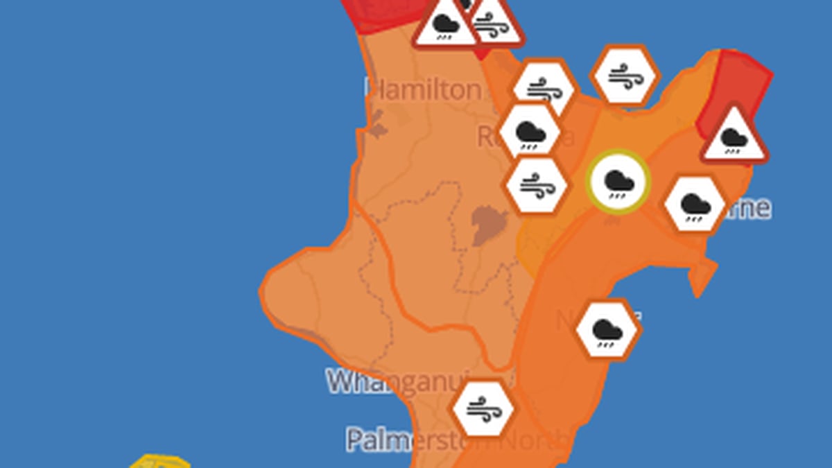 Tropical Cyclone Gabrielle: Heavy rain and wind warnings in place across North Island; Rain hits Northland, Auckland, Coromandel; Bay of Plenty, Waikato, Gisborne, Hawke’s Bay among regions facing imp