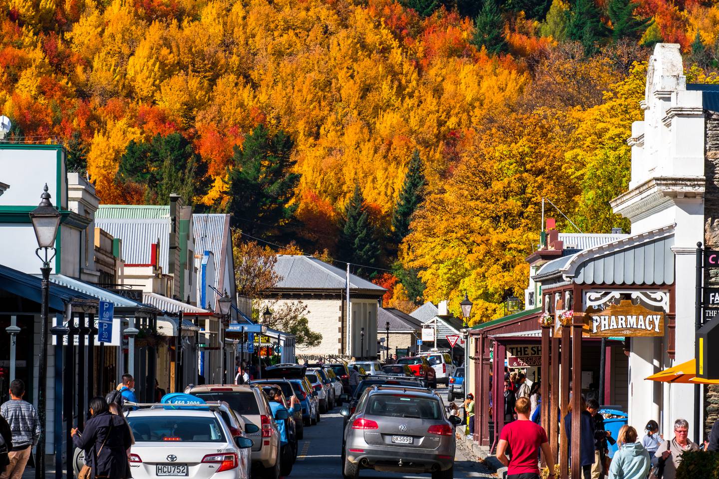 Whether it's autumn colours or winter landscapes, there is plenty to explore in historic Arrowtown. Photo / Getty