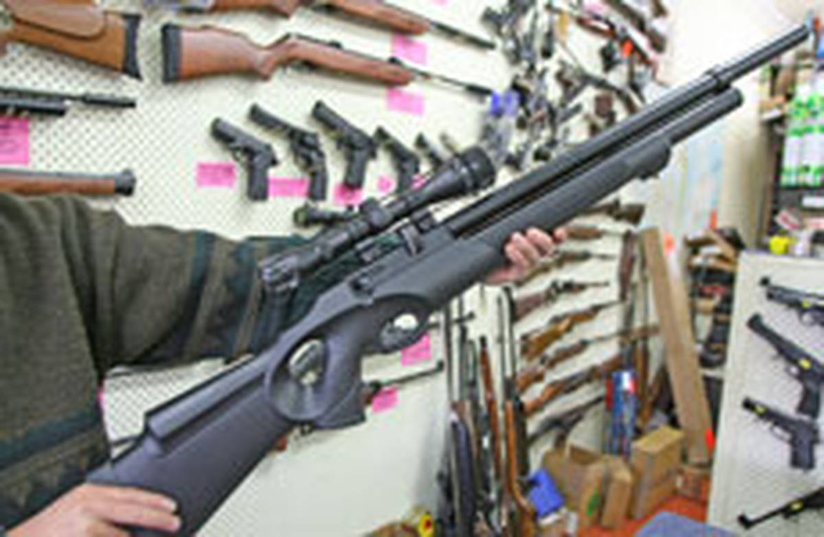 air rifle firing fatal shot