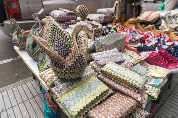 The Venezuelan currency is so worthless that some artisans are making purses and other figures out of banknotes. More than a thousand bills, worth just a few US cents, are used. Photo / Getty Images