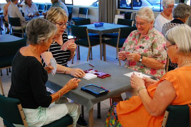 Playing bridge at the Taupo Bridge Club. Photos / Laurilee McMichael 
