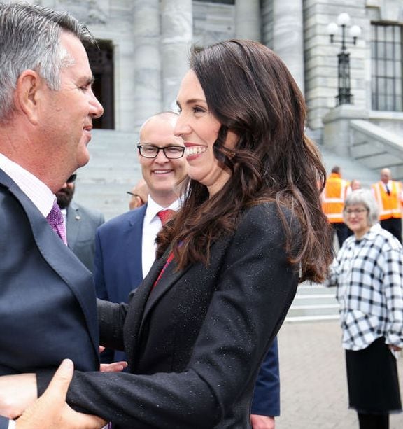 Jacinda Ardern, seen here with her father Ross Ardern, told the NZ Woman's Weekly his cancer diagnosis has 'put everything in perspective'. Photo / Getty Images