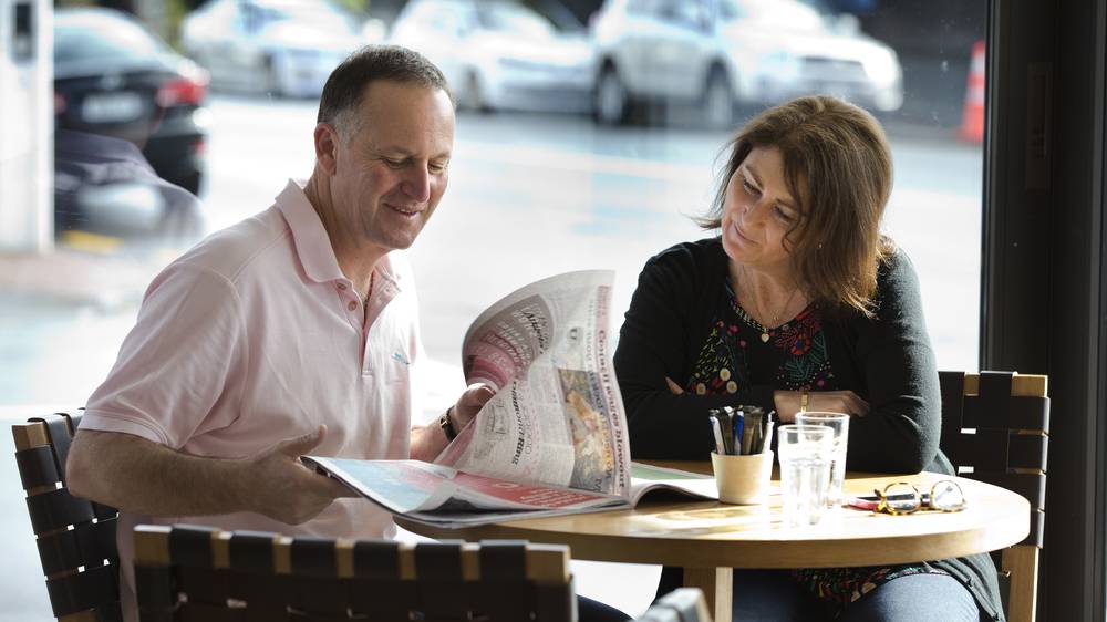 John Key Ponytail pulling 'just horsing around' NZ Herald