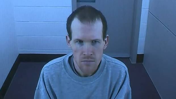 Brenton Tarrant appeared in court via audio-visual link and pleaded guilty to all the charges.