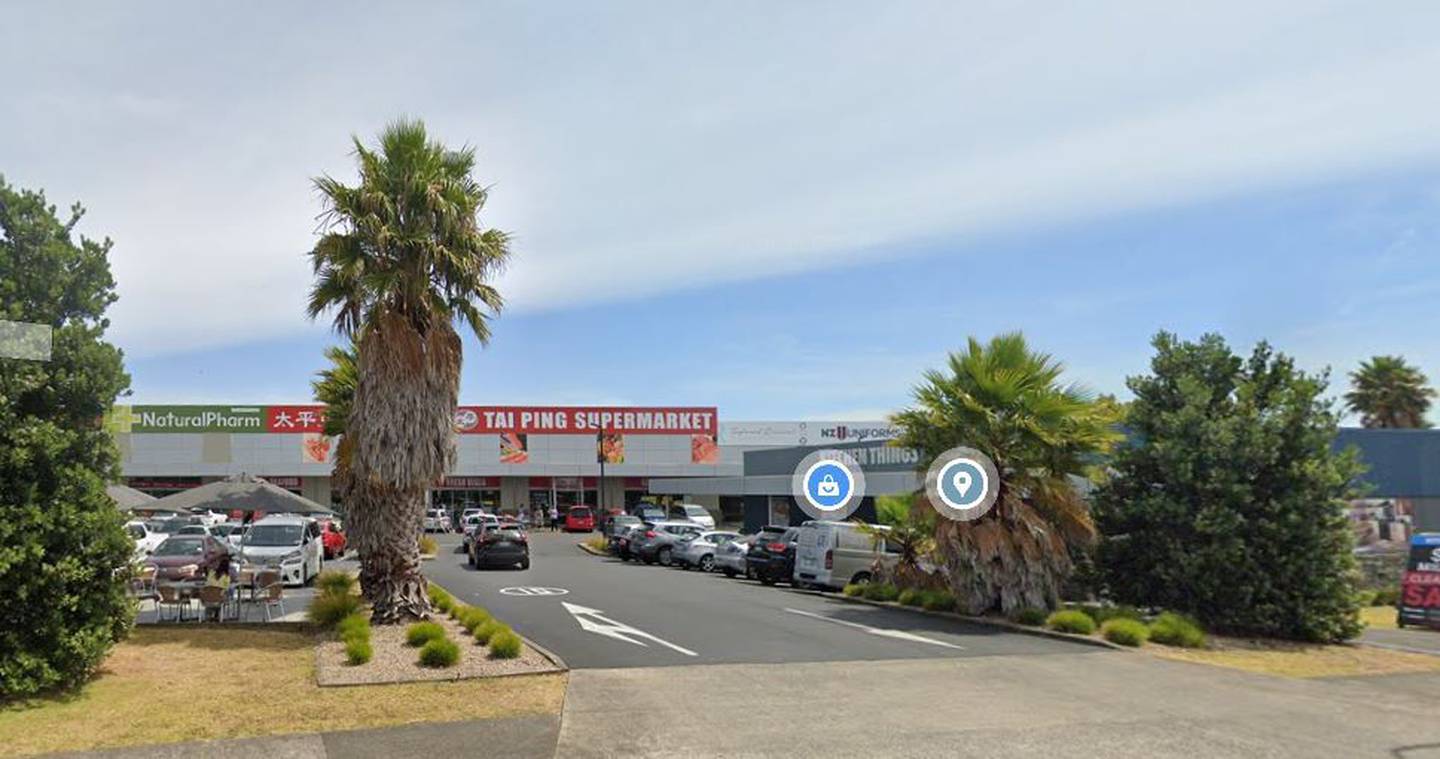 The Tai Ping Supermarket in Flat Bush has been connected to a positive case there on Sunday between 10.30am and 12pm. Image / Google 