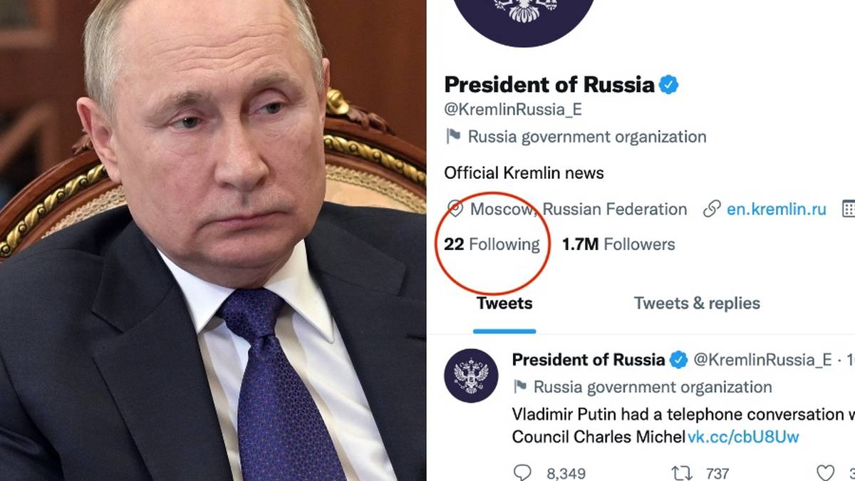 الحرب الروسية الأوكرانية: حساب بوتين على تويتر يتبع إيلون موسك وأرنولد شوارزنيجر