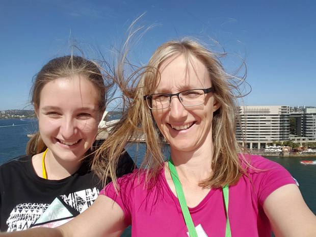 Julie Richards, right, aged 47 and daughter Jessica Richards, 20, were visiting White Island when the volcano erupted. Photo / Supplied