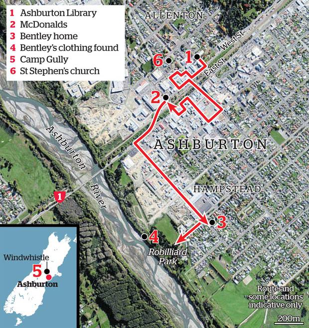 Kirsty's last known movements