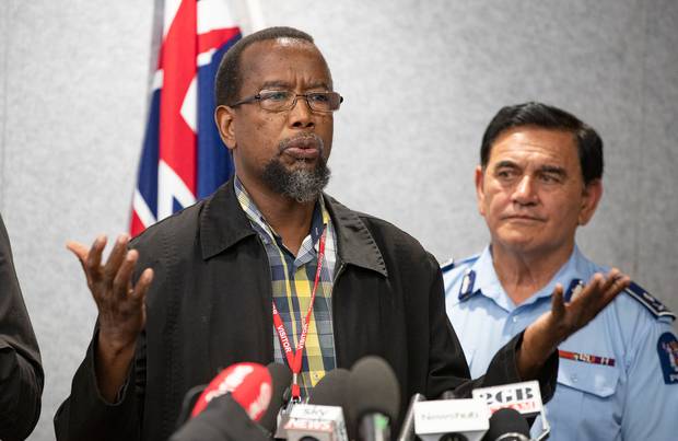 Dr Mustafa Farouk, pictured at media conference after the mosque shootings, also said the Federation of Islamic Associations was not involved in the planned March 15 memorial service. File photo / Mark Mitchell 
