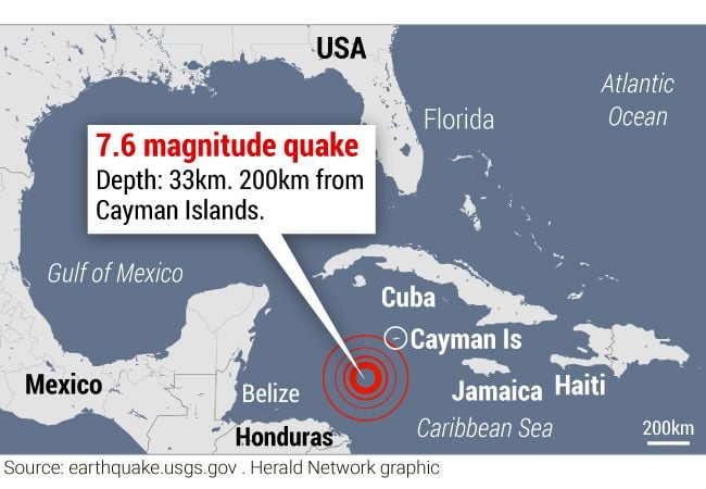 Tsunami warning today grand cayman