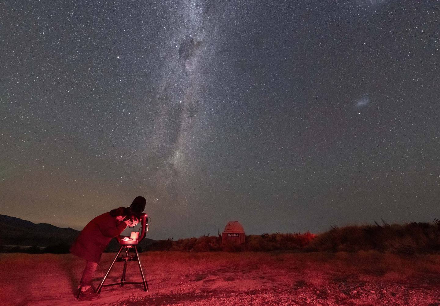 The crater experience at Aoraki Mackenzie's Dark Sky Project, a Ngāi Tahu Tourism operation, which connects manuhiri (visitors) to our night sky. Photo / Supplied