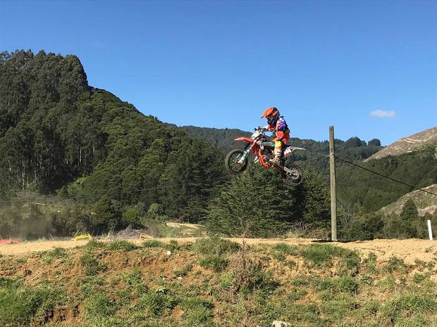 Boston said riding motocross was his passion, and what he wanted to do well in for his family. Photo / Supplied