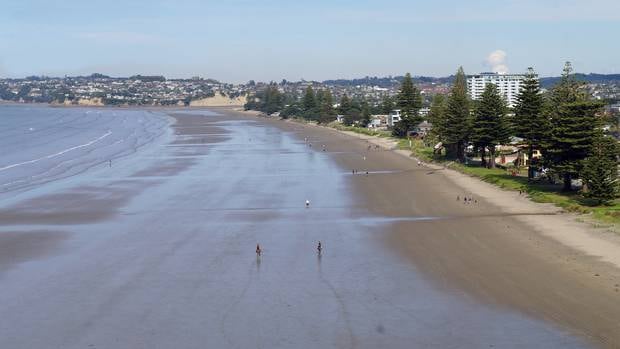 Orewa Beach is one of three north Auckland beaches closed due to a shark sighting. Photos / Steve Hart