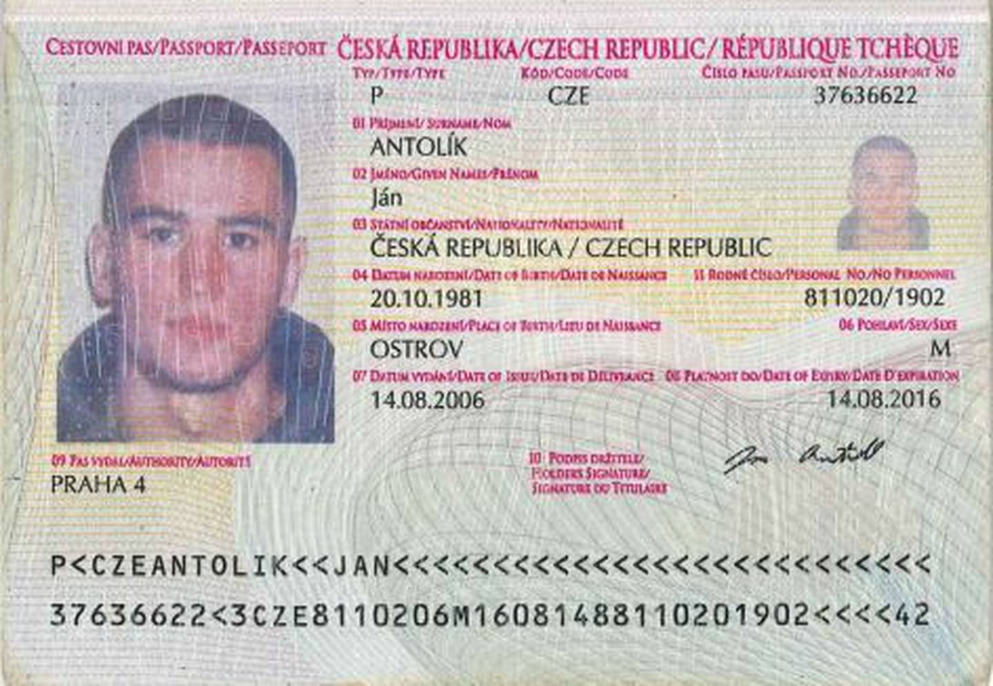 Паспорт гражданина Чехии