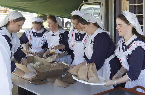 Members of the Gloriavale Christian Community. Photo / Mark Mitchell
