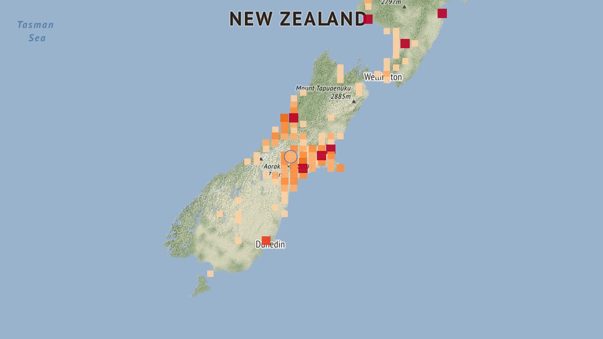 A 5.1 magnitude earthquake strikes the Canterbury area near Methven, and was felt by more than 4,600 people, including Christchurch residents.
