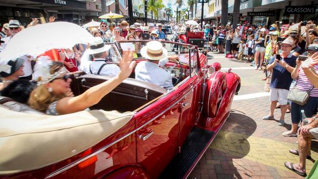  There were 20,000-plus people in Napier on Saturday for the Art Deco festival.