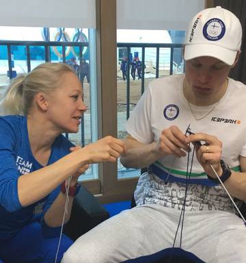 Finnish Athletes At Winter Olympics Fighting Stress With Knitting