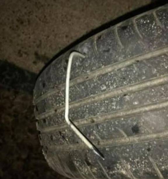 Nasty nail in tyre: Police warning over fears they were deliberately  scattered - NZ Herald