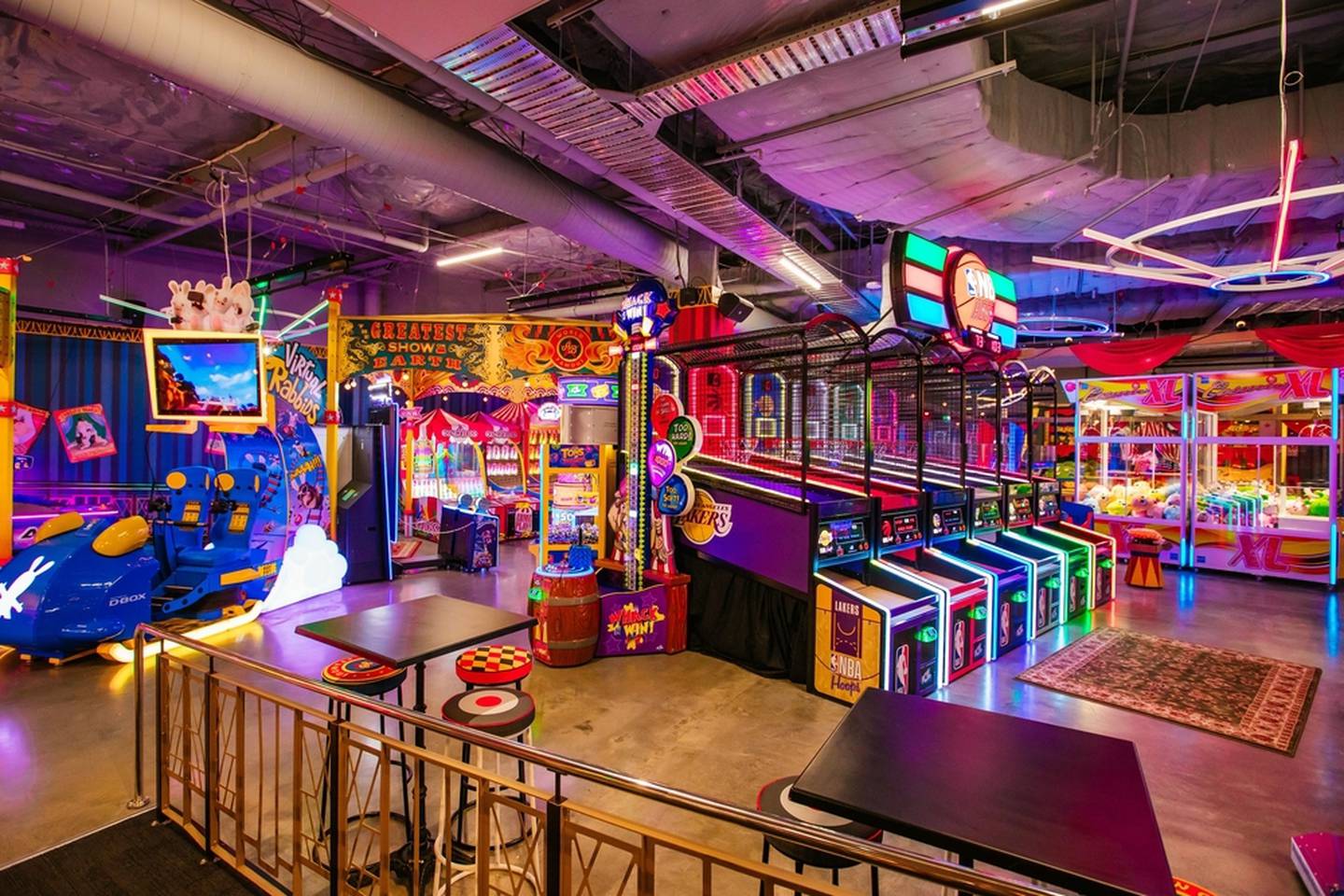 Archie Brothers Cirque Electriq Newmarket Circusthemed arcade bar