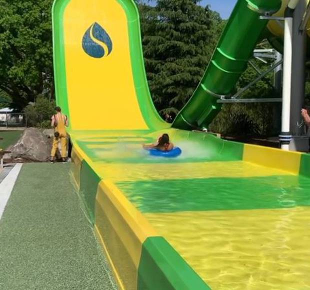New Zealand S Largest Waterslide Opens At Hanmer Nz Herald