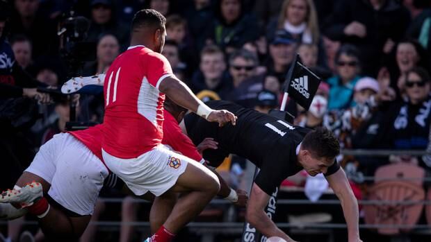 2019 Rugby World Cup Warm Up Test All Blacks Winger George Bridge Scores Lightning Quick Try From Second Half Kickoff In Win Over Tonga Nz Herald