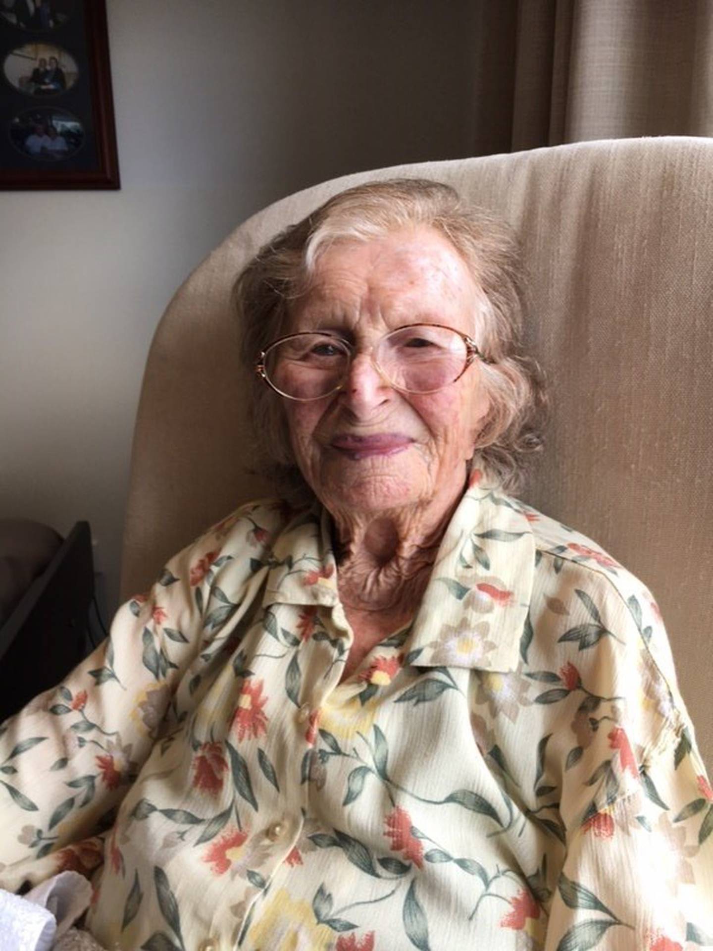新西兰最年长女性琼·伊迪丝·布伦南 (Joan Edith Brennan) 去世，享年 110 岁。照片/提供