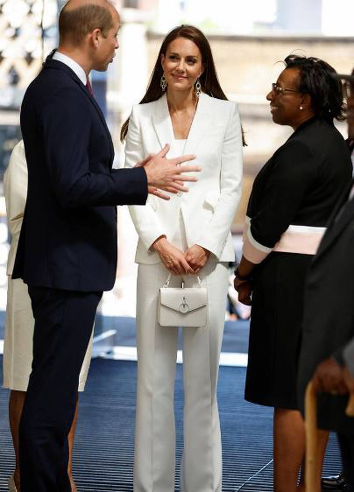 Kate Middleton in a whitе Alexandra McQueen jacket