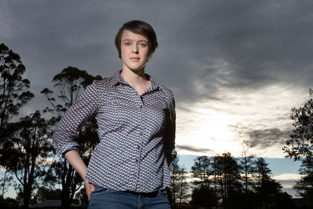 Law student Sarah Thomson - who sued the last government over climate change - is hopeful of meaningful action on the issue under New Zealand's new leadership. Photo / Peter Drury