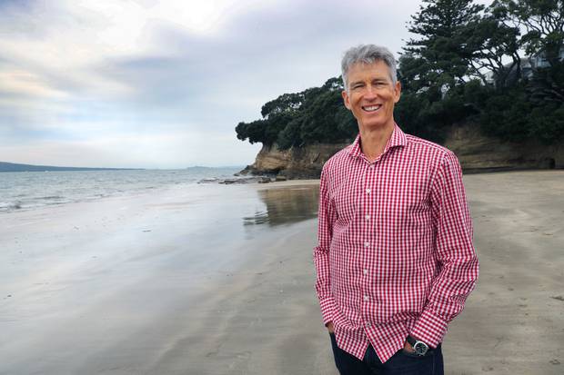 Philip McDonald on Takapuna Beach, Auckland. Photo / Doug Sherring