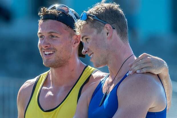 Mana paddler Kurtis Imrie and Whanganui Kiwi K2 teammate Max Brown are named in NZ team for World Champs in Hungary in August. Photo / Steve McArthur