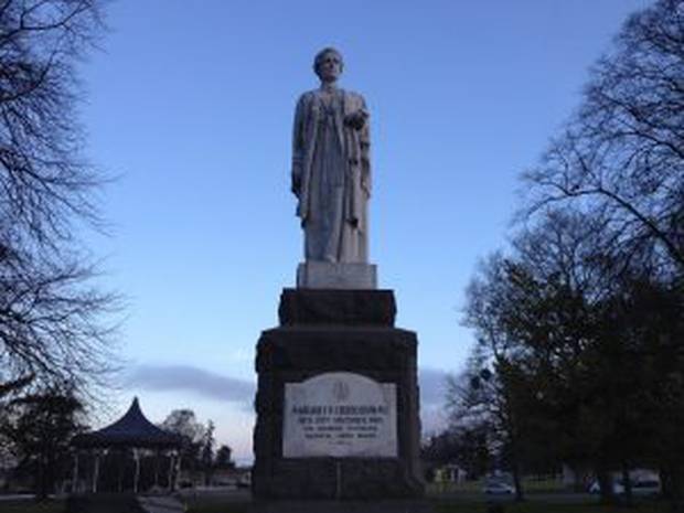 Dr Margaret Cruickshank, who cared for sick Waimate patients in the 1918 influenza pandemic and died from the disease, is commemorated by a statue in the South Island town.