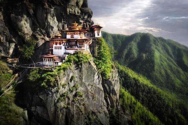 Himalayan Mountains sits Tiger Nest Monastery. Located near city of Paro in Kingdom of Bhutan. Photo / Getty Images
