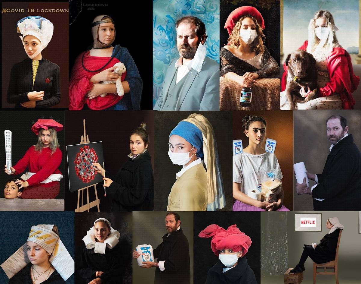 Kapiti Photographer Recreates Famous Paintings In Lockdown Nz Herald