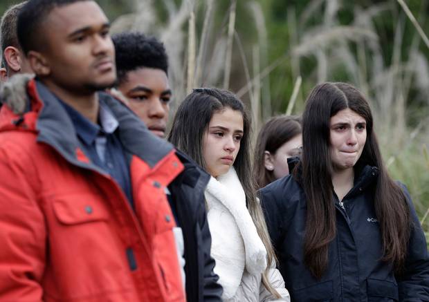 Students from the Marjory Stoneman Douglas High School in Parkland, Florida.