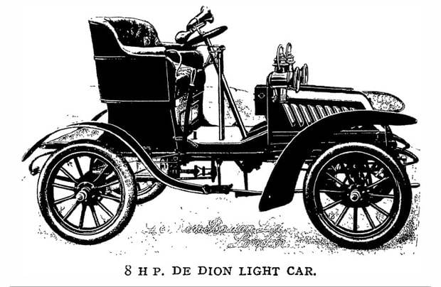 Janet Meikle died when she was pinned beneath the 8 horsepower De Dion Bouton car she was driving home to a farm near Timaru. Photo / National Library