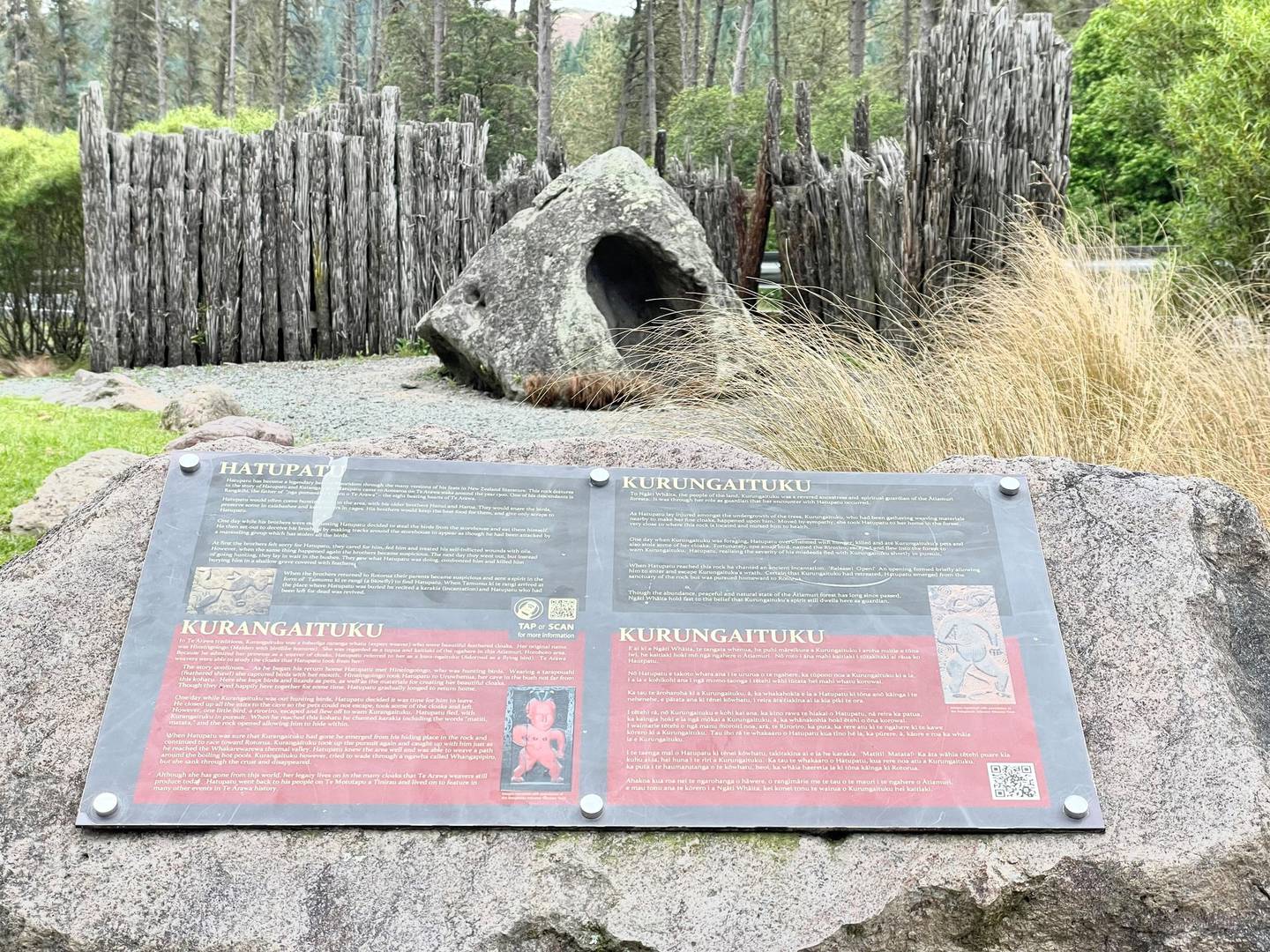 The rock where Hatupatu hid.  Photo / Supplied