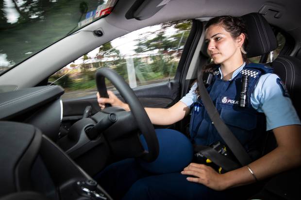 'There's a stereotype that people become cops for the guns and car chases, but almost every one of my classmates said they chose the job to help others.' Photo / Jason Oxenham