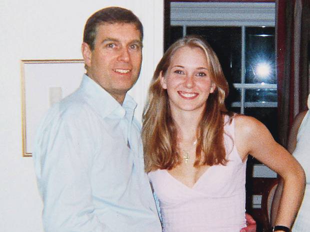 Prince Andrew with Virginia Roberts in the now infamous photo, said to have been taken in the home of Ghislaine Maxwell. 