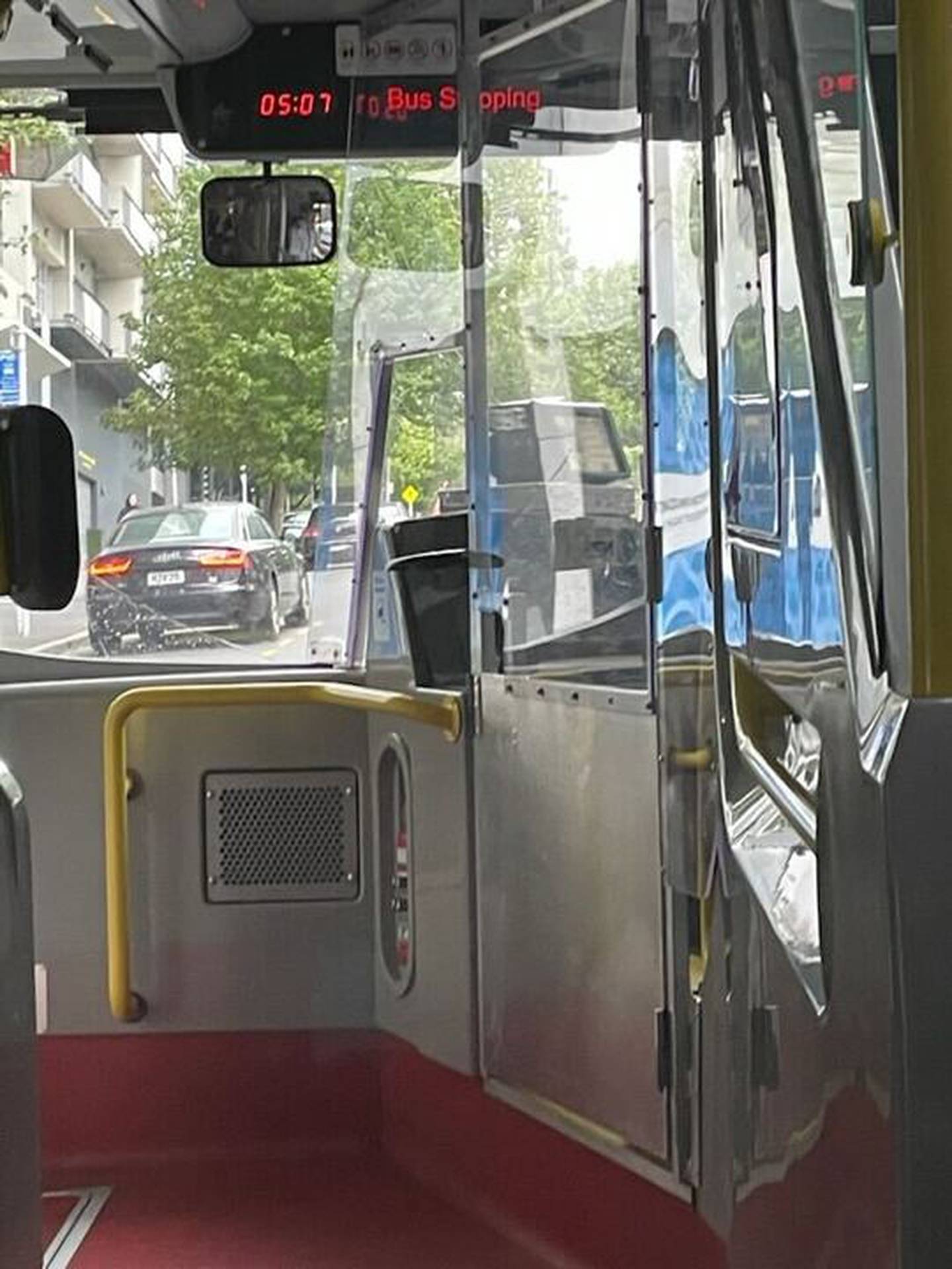 Auckland Transport (AT) is rolling out screen dividers on buses, separating drivers from passengers after at least two stabbings on the city’s buses this year. Photo / NZME