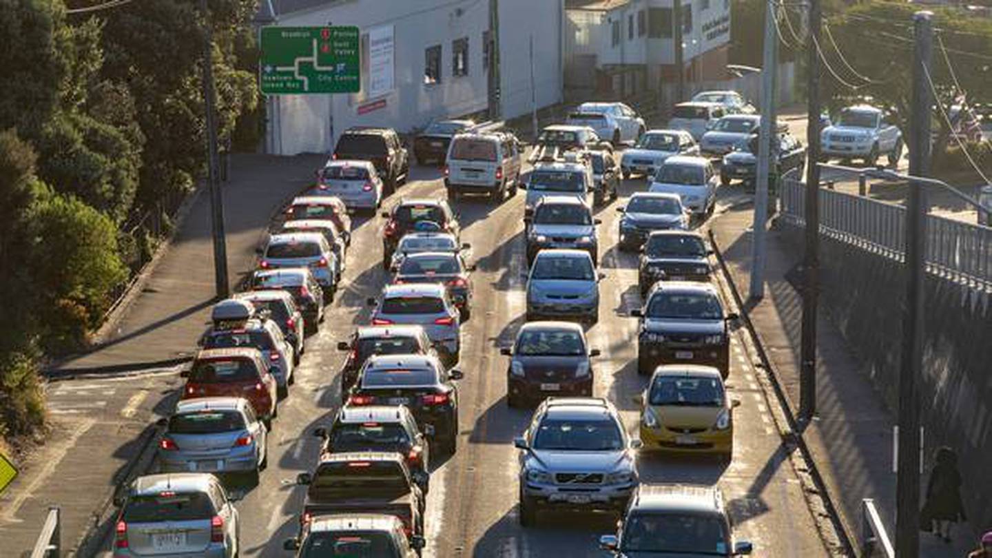 Traffic congestion outside Wellington's Mt Victoria tunnel. Photo / Mark Mitchell