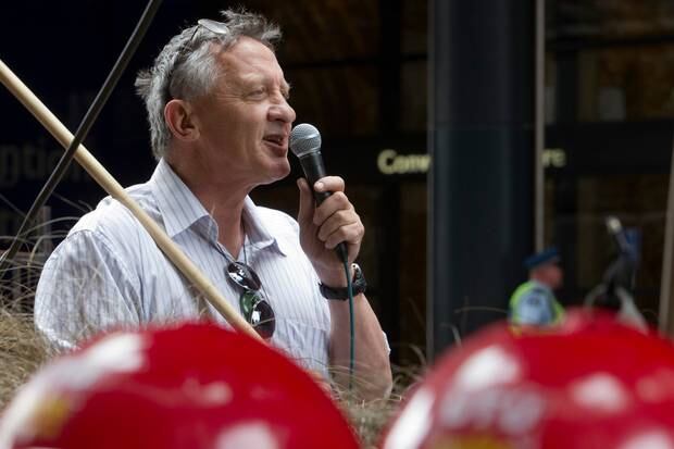 Unite Union national director Mike Treen says students who leave school without qualifications are destined for minimum-wage jobs or welfare dependency. Photo / John Stone