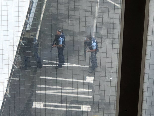 Police at the shooting in Christchurch. Photo / Supplied