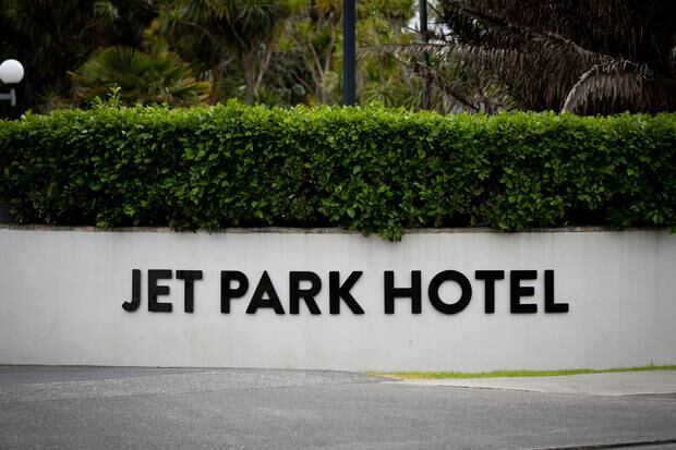 Covid-19 isolation facility at the Jet Park Hotel in Mangere, Auckland. Photo / Dean Purcell