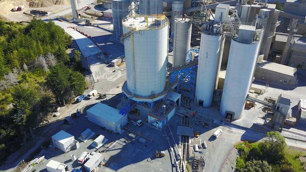 The Golden Bay cement works at Portland near Whangarei. 