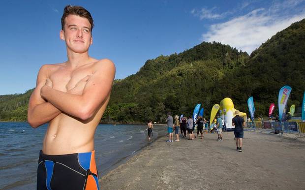 Rotorua's Davey Boles won the Generation Homes Legend of the Lake 2.5km and 5km races. Photo / Ben Fraser
