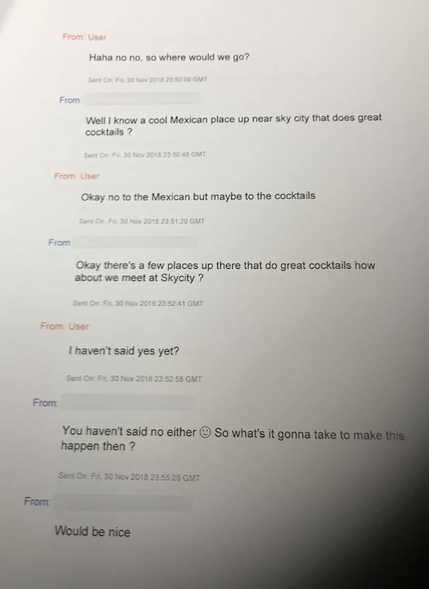 Millane's killer appeared to be more enthusiastic about meeting than she died. Photo / supplied 