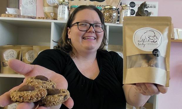 Victoria Handley is developing products to help breastfeeding mums.