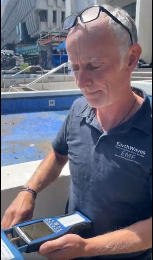 Leighton Baker's expert, who says radiation levels aren't abnormal and suggests people drink water and walk barefoot. Photo / Supplied