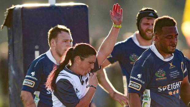 Referee Rebecca Mahoney. Photosport